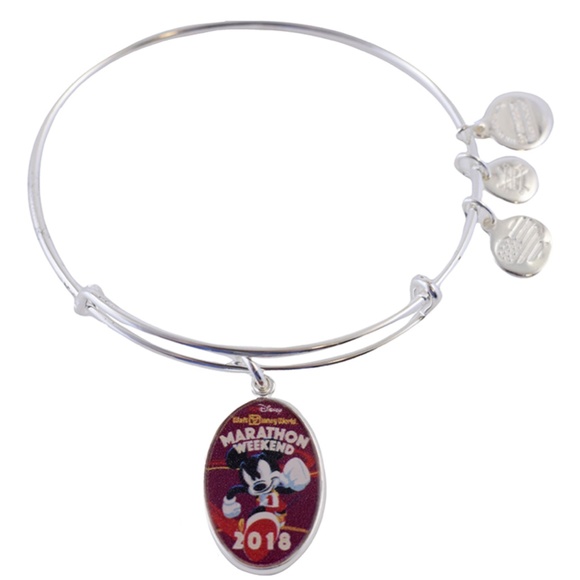 Alex and Ani Disney 2018 Walt Disney World Marathon Weekend Charm Bangle - Picture 1 of 2